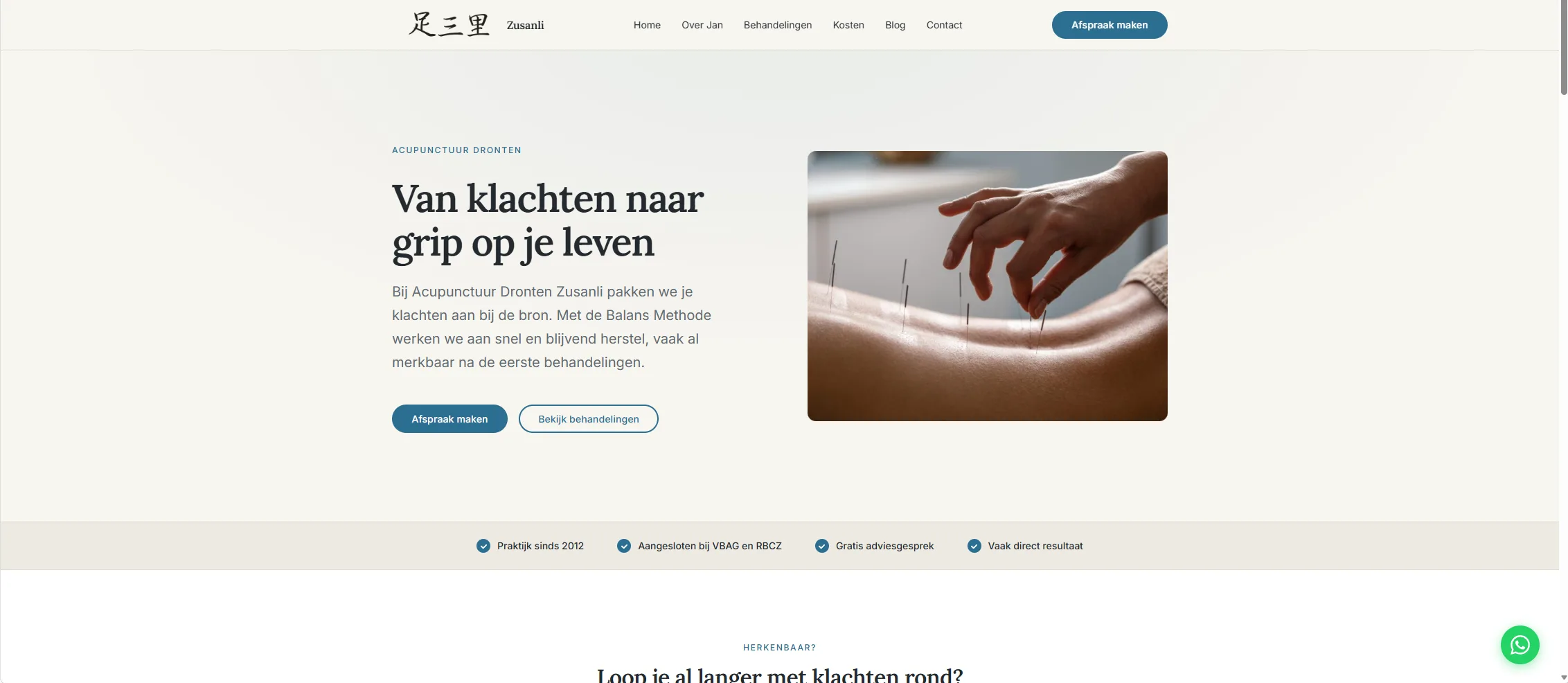 Homepage na